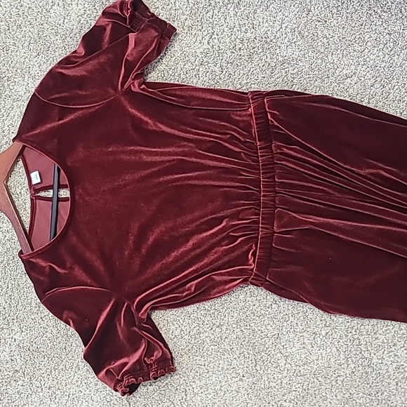 NWOT Old Navy women's S red velour jumpsuit - Picture 6 of 9
